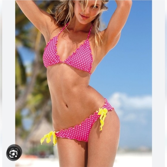 Victoria's Secret Other - Victoria’s Secret Pink Polka Dot Bikini 👙